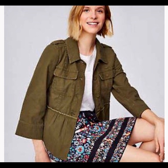 LOFT Jackets & Blazers - Peplum Utility Jacket